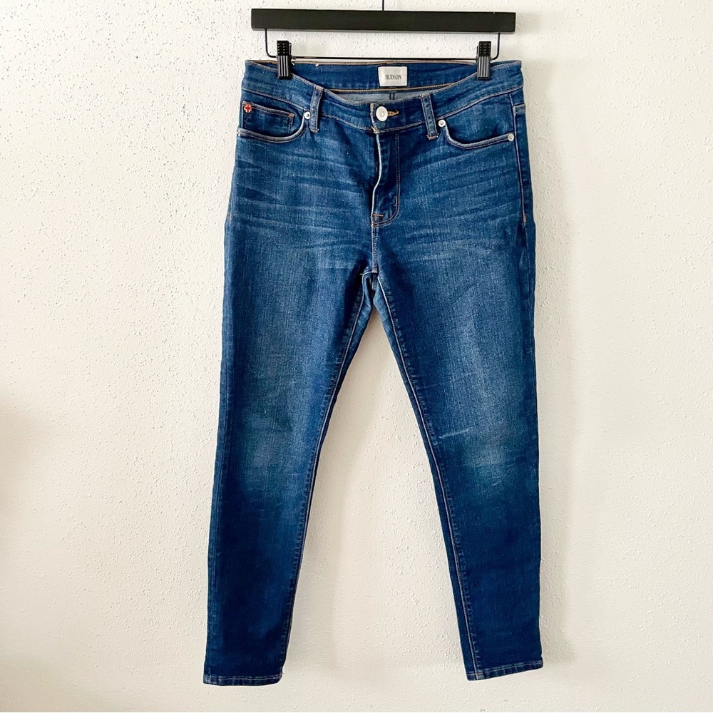 HUDSON Women's Size 28 Midrise Ankle Length Natalie Super Skinny Denim Jeans MW
